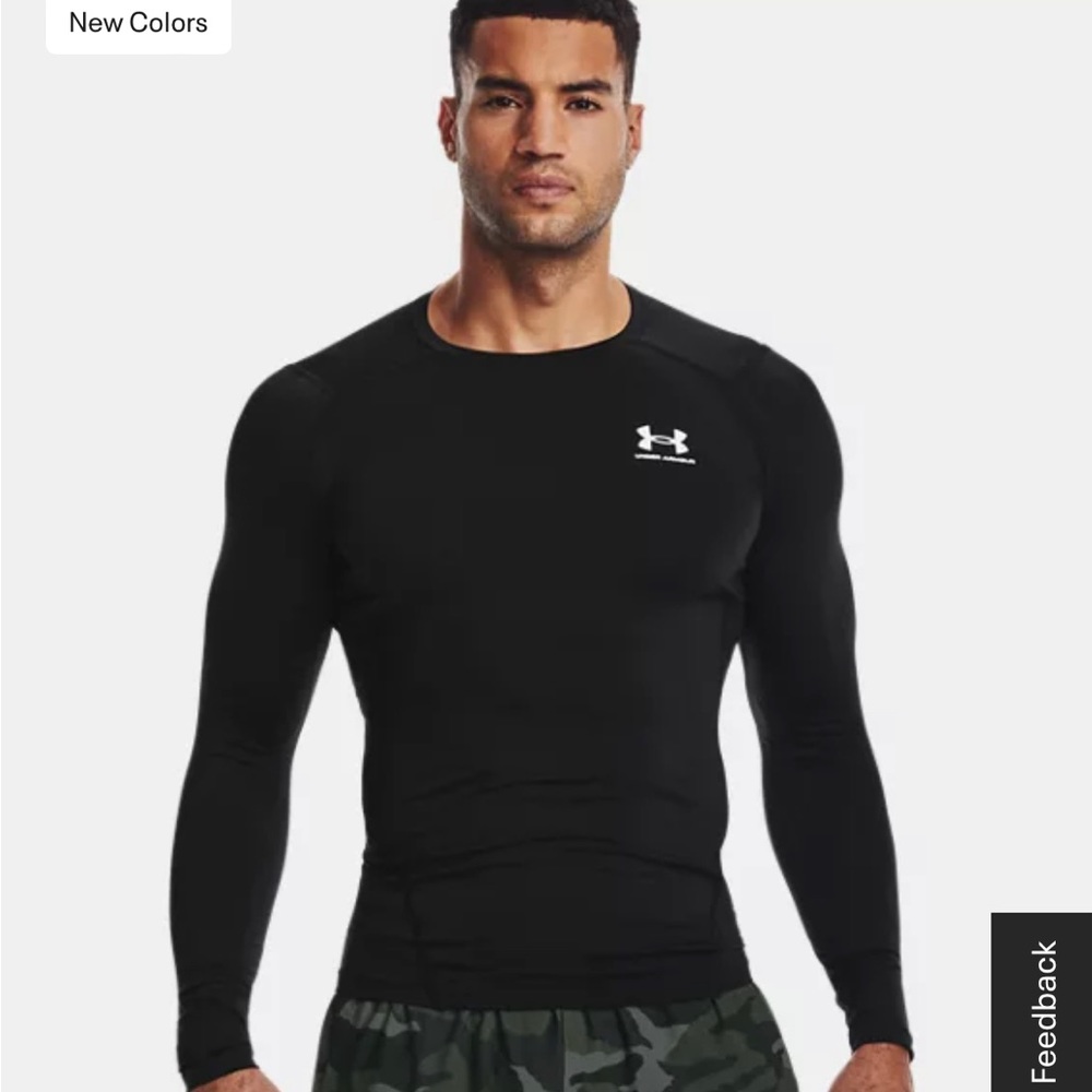 NWT Black Men’s Under Armour Compression Shirt XL